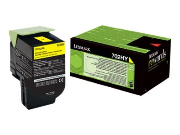 Toner LEXMARK 70C2HY0 žlutý (3 000 stran)
