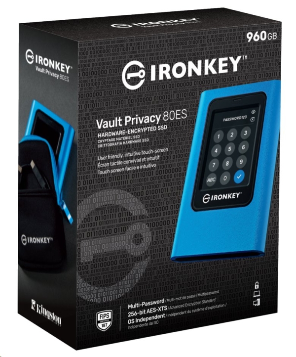 Kingston IronKey VP80/960 GB/SSD/Externí/2.5''/Modrá/3R