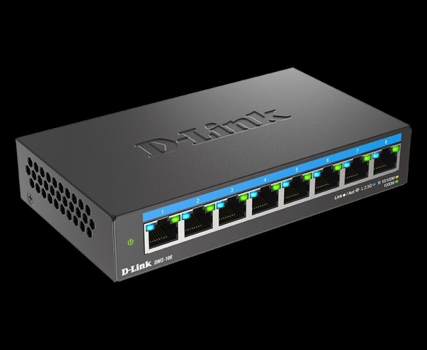 D-Link DMS-108/E 8-Port Multi-Gigabit Unmanaged Switch