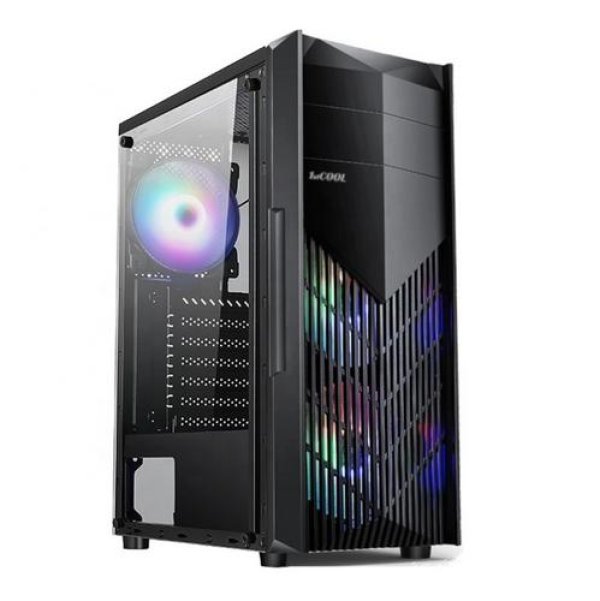 1stCOOL skříň MONSTER EVO, Mid Tower, AU, USB 3.0, 2x 120mm, černá