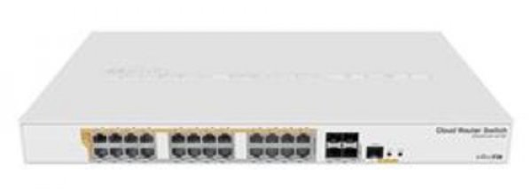 MikroTik Cloud Router Switch CRS328-24P-4S+RM, 800MHz CPU,512MB RAM, 24xLAN, 4xSFP+ slot, vč. L5