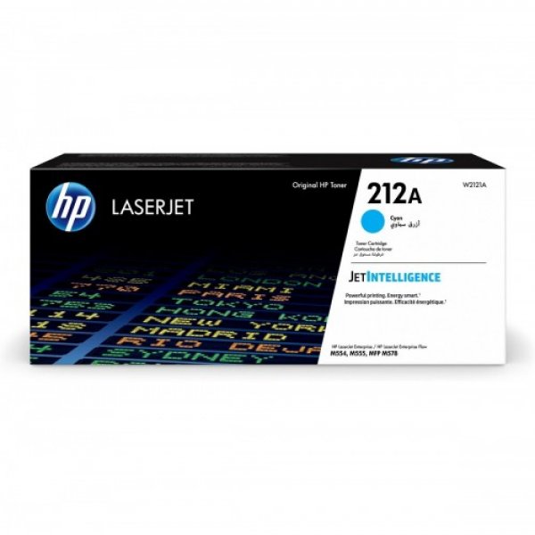 Toner HP W2121A, HP 212A azurový (4 500 stran)