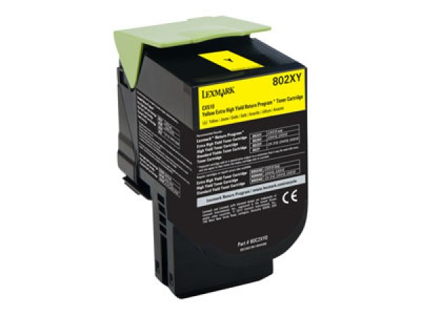 Toner Lexmark 802XY 80C2XY0 žlutý
