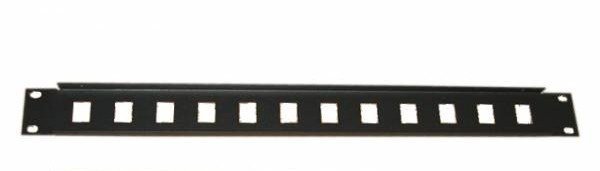 Eurocase panel na kabely RGA-28-1U 19"  - 12 port