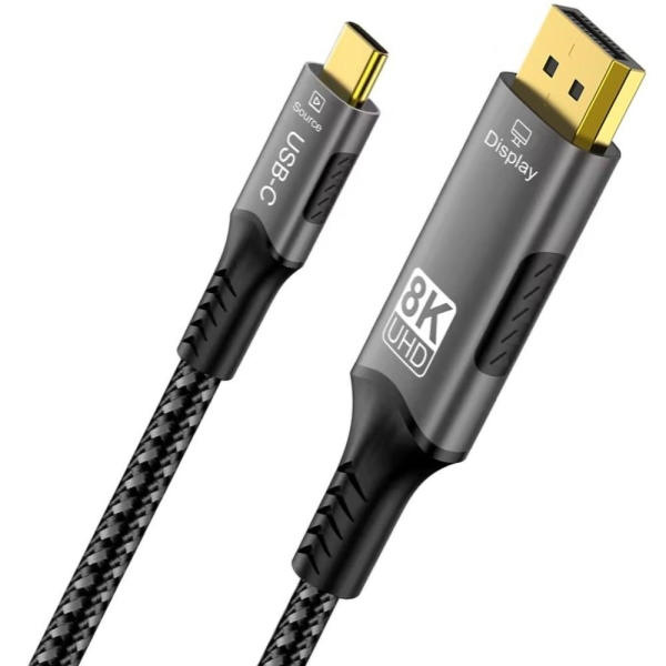 PremiumCord kabel USB-C na DisplayPort DP1.4   8K@60Hz a 4k@120Hz  2m