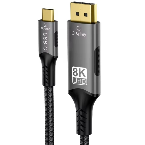 PremiumCord kabel USB-C na DisplayPort DP1.4   8K@60Hz a 4k@120Hz  2m