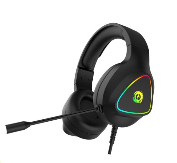 CANYON Herní headset Shadder GH-6, RGB podsvícení, USB + 3,5mm jack, 2m kabel, černý