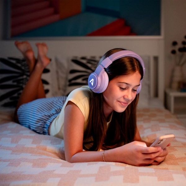 LAMAX GlowKid1 - dětská náhlavní sluchátka - blue
