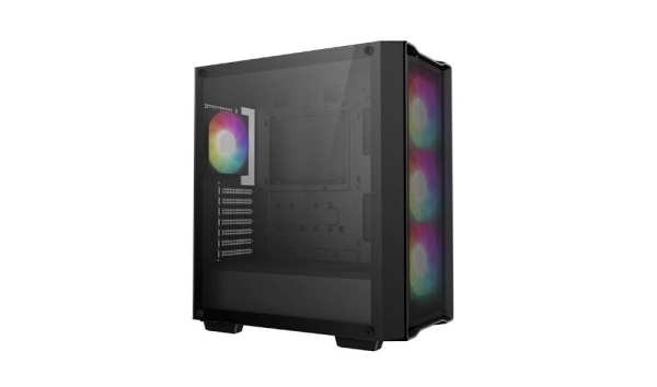 DEEPCOOL Case CC560 MESH V2, ATX, ARGB, Průhledná bočnice, 4x120mm ventilátor, černá