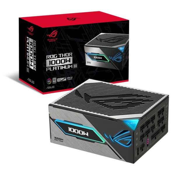 ASUS zdroj ROG Thor 1000W Platinum III, 135mm, 80Plus Platinum, ATX 3.1