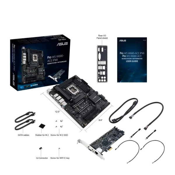 ASUS MB Sc LGA1700 PRO WS W680-ACE IPMI, Intel W680, 4xDDR5, 1xDP, 1xHDMI, 1xVGA