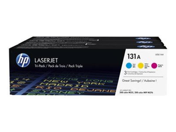 Toner HP 131A, U0SL1AM CMY (3x1800 stran) sada