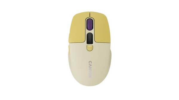 CANYON mouse MW-26 LCD Silent Dual Mode Wireless Yellow