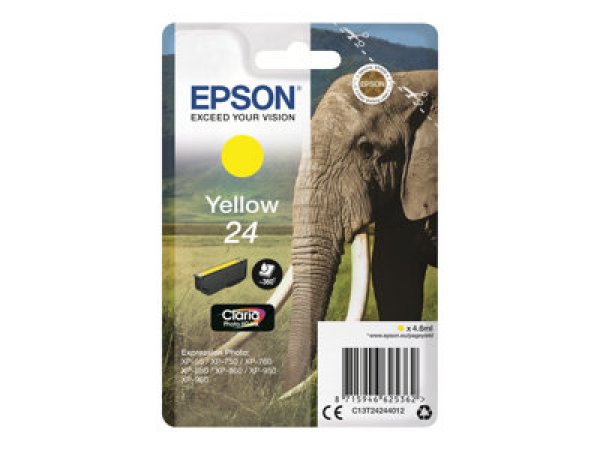 Náplň Epson 24, C13T24244012 žlutá