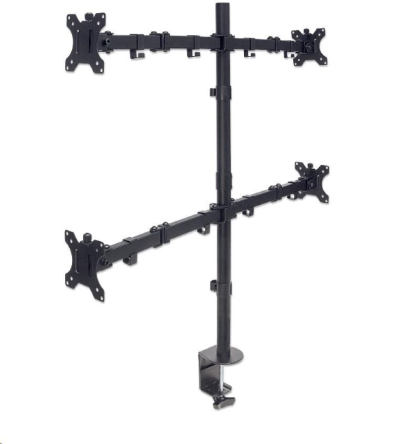 MANHATTAN Stolní držák (univerzální) pro 4 Monitory LCD, 13” až 32”, 8kg
