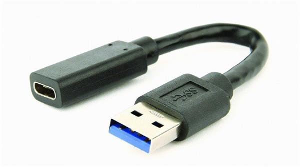 Gembird adaptér USB-C (F) na USB A 3.0/2.0 (M), 0.1m kabel, černý?v=1761864003