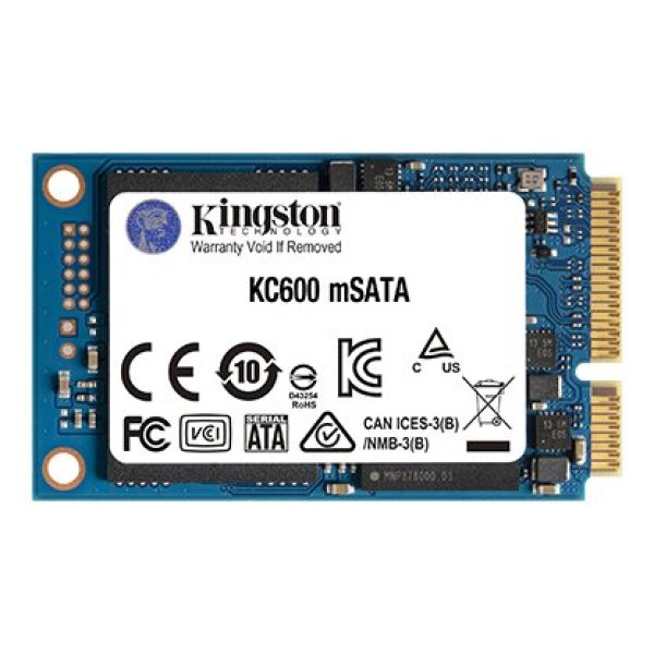 KINGSTON KC600 SSD mSATA 512GB 6Gbps (čtení max. 550MB/s / zápis max. 520MB/s)