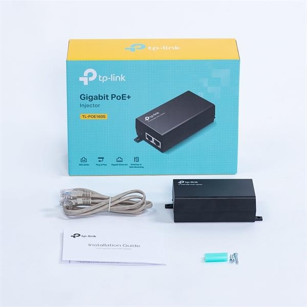 TP-Link TL-POE160S [Gigabitový PoE injektor, 802.3af/at, 30W]