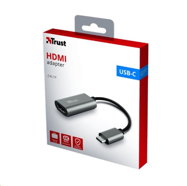 TRUST adaptér DALYX, USB-C na HDMI, 20cm