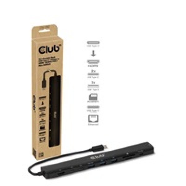 Club3D Dokovací stanice 10v1, USB-C 3.2, 1xHDMI, 2xUSB-C, 3xUSB, 1xmicroSD/SD, 1xUSB-C PD140W, 1xRJ45, černá?v=1746216001