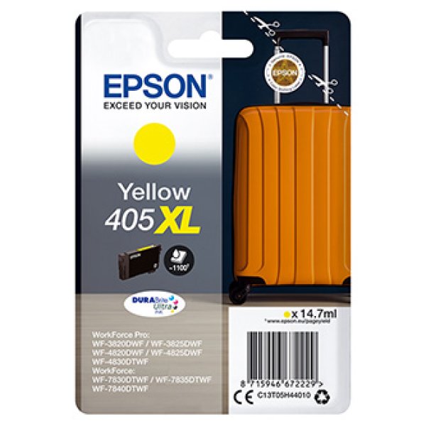 Náplň EPSON 405XL, C13T05H44010 žlutá (14,7 ml)