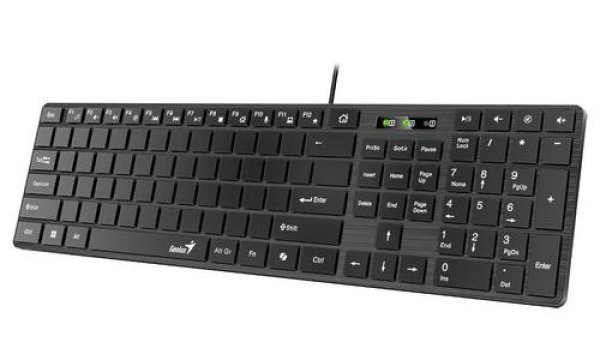 GENIUS klávesnice Slimstar K500 education spepá bez pismen USB black (černá)?v=1754078403