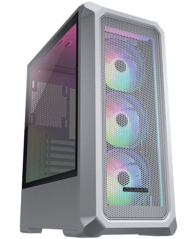 COUGAR PC skříň ARCHON 2 Mesh RGB White Mid Tower Mesh Front Panel 3 x ARGB Fans 3mm TG Left Panel?v=1765665606