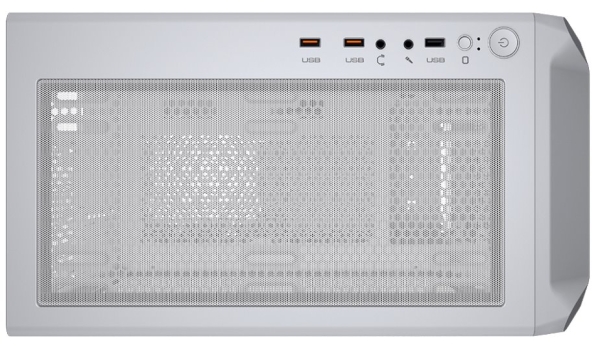 COUGAR PC skříň ARCHON 2 Mesh RGB White Mid Tower Mesh Front Panel 3 x ARGB Fans 3mm TG Left Panel