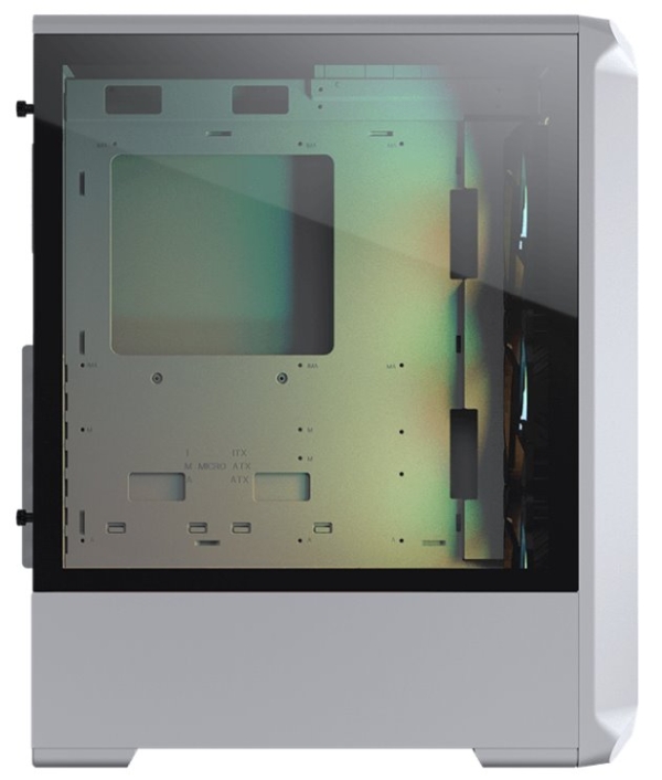 COUGAR PC skříň ARCHON 2 Mesh RGB White Mid Tower Mesh Front Panel 3 x ARGB Fans 3mm TG Left Panel