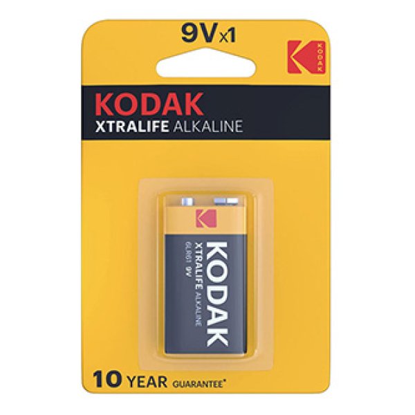 Baterie jednorázová alkalická, tužková, 9VA, 9V, Kodak, blistr, 1-pack, KOD-9VAXT, Alkaline XTRALIFE?v=1755898805