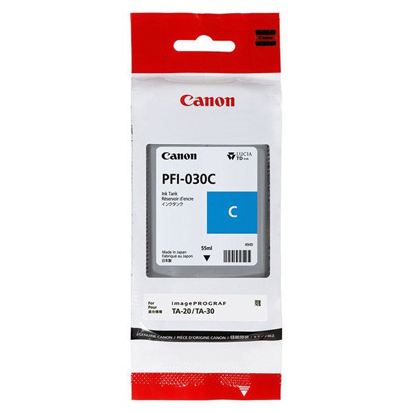 Náplň CANON PFI-030, 3490C001 azurová (55 ml)