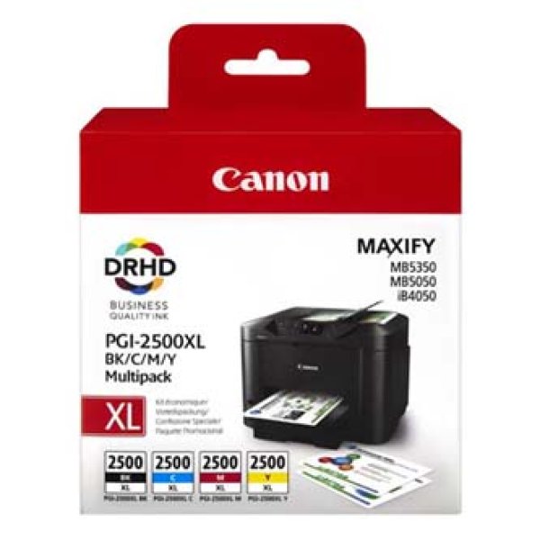 Sada náplní CANON PGI-2500XL, 9254B004, 9254B010 (1x70,9/3x19,3 ml)