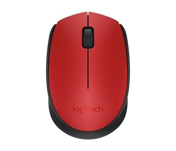 myš Logitech Wireless Mouse M171, červená