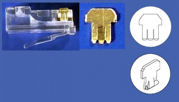 KONEKTOR RJ45 nestíněný, CAT6, 100pack?v=1752732005