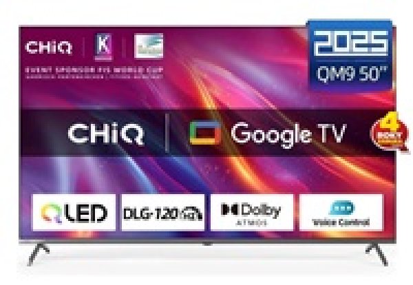 CHiQ U50QST TV 50", UHD, QLED, ultratenká, Google TV, DLG 120 Hz, Dolby Audio, Frameless, metalická?v=1762123209