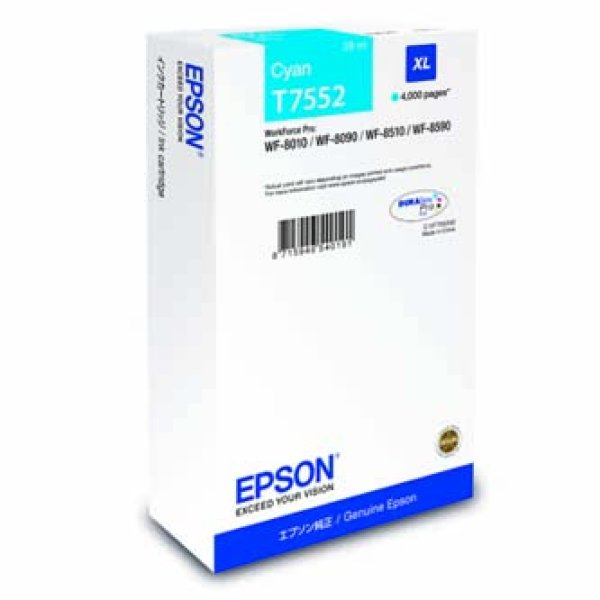 Náplň EPSON C13T755240 azurová (4 000 stran)