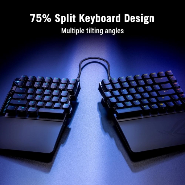 ASUS Klávesnice ROG Falcata, Mechanická, Bezdrátová, ARGB, černá