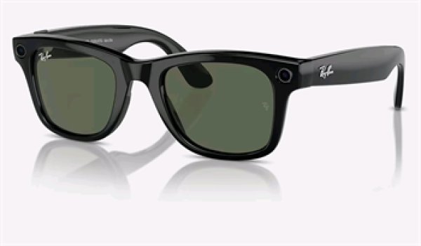 Meta Ray-Ban Wayfarer, AI brýle, Shiny Black, G15 Green?v=1765790777