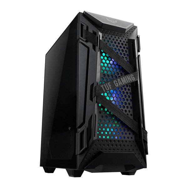 ASUS case TUF GAMING GT301 BLACK AURA, ATX Tower, černá, bez zdroje