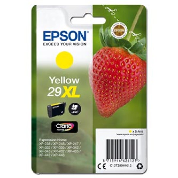 Náplň Epson 29XL, C13T29944012 žlutá blistr