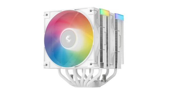 DEEPCOOL CPU Chladič AG620 WH ARGB V2, 2x120mm, LGA1851, AM5, bílá