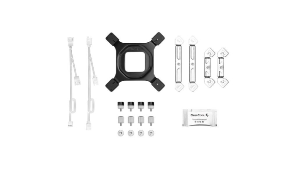 DEEPCOOL CPU Chladič AG620 WH ARGB V2, 2x120mm, LGA1851, AM5, bílá