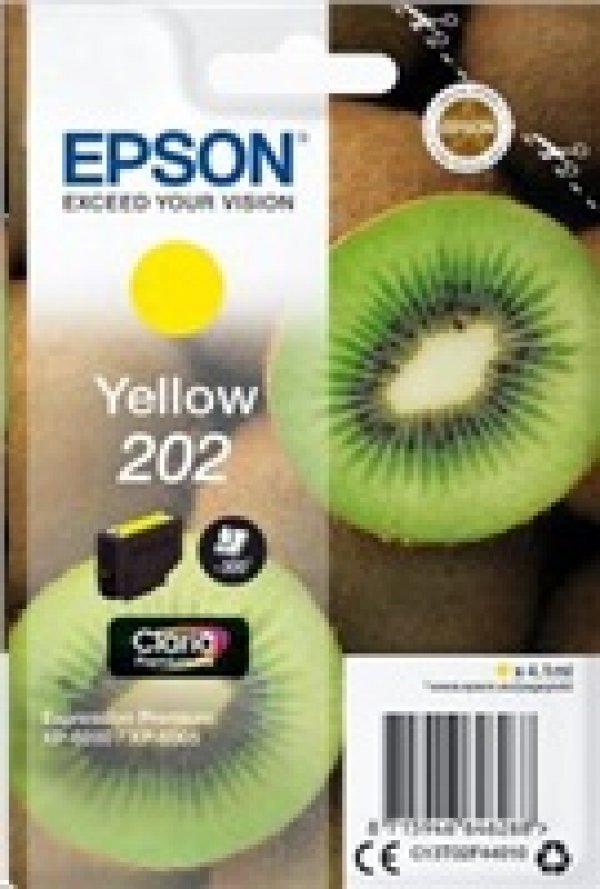 Náplň EPSON C13T02F44010, 202 žlutá (4,1 ml)
