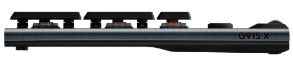 Logitech G915 X LIGHTSPEED Low-Profile Wireless Gaming Keyboard - CLICKY - BLACK - US - 2.4GHZ/BT - USB-C - EMEA