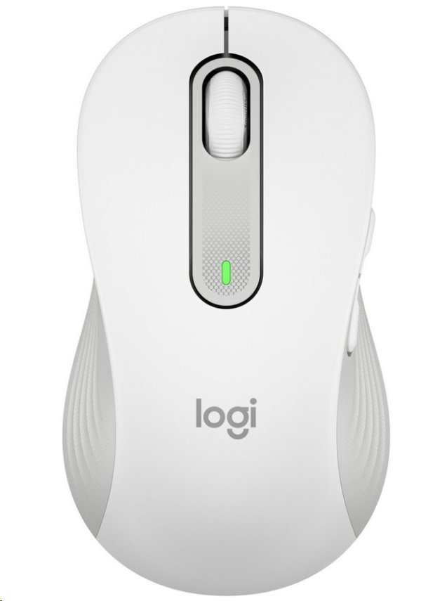 Logitech M650L/Kancelářská/Laserová/Pro leváky/Bezdrátová USB + Bluetooth/Bílá