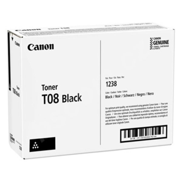 Toner CANON T08, 3010C006 černý (11 000 stran)