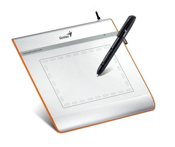 Genius, EasyPen i405X, bezdrátový, 2540 lpi, stříbrná