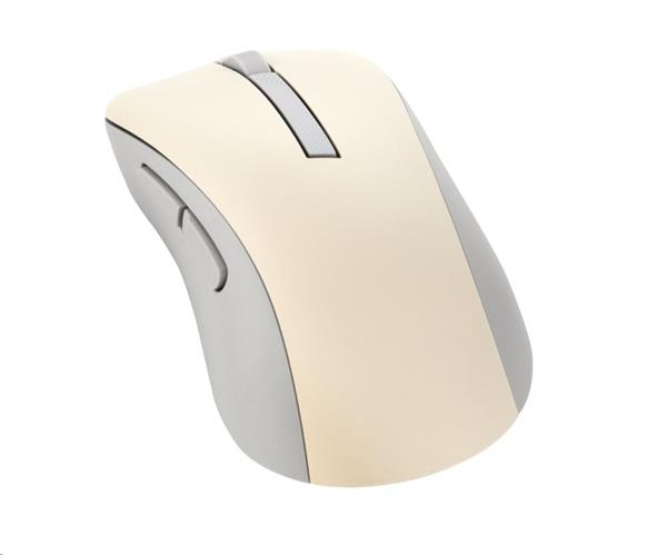 ASUS Wireless Mouse MD102/Kancelářská/Optická/Pro praváky/1 600 DPI/USB+BT/Béžová