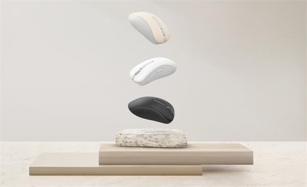 ASUS Wireless Mouse MD102/Kancelářská/Optická/Pro praváky/1 600 DPI/USB+BT/Béžová