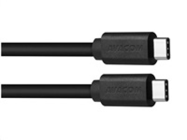 Avacom USB kabel (2.0), USB C samec - USB C samec, 1m, černý, blistr, max. 480Mbps?v=1754078403